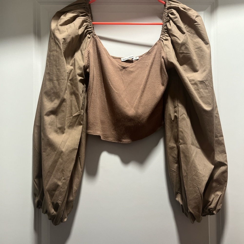 Abercrombie Poplin Sleeve Top